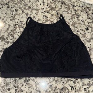 Black Lace Halter Bralette